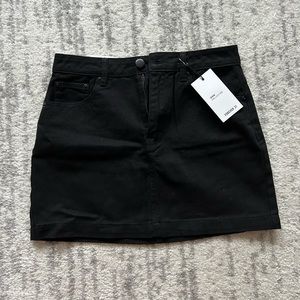 Black Jean Skirt